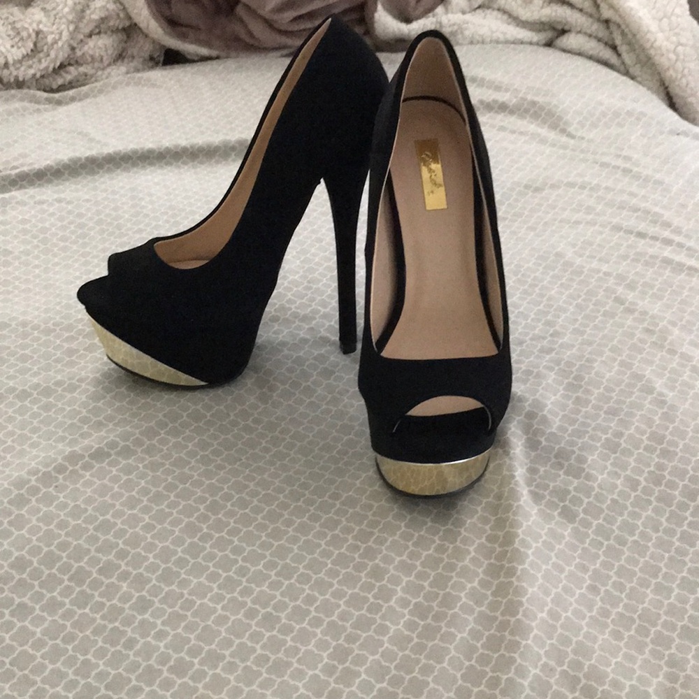 Black stilletos
